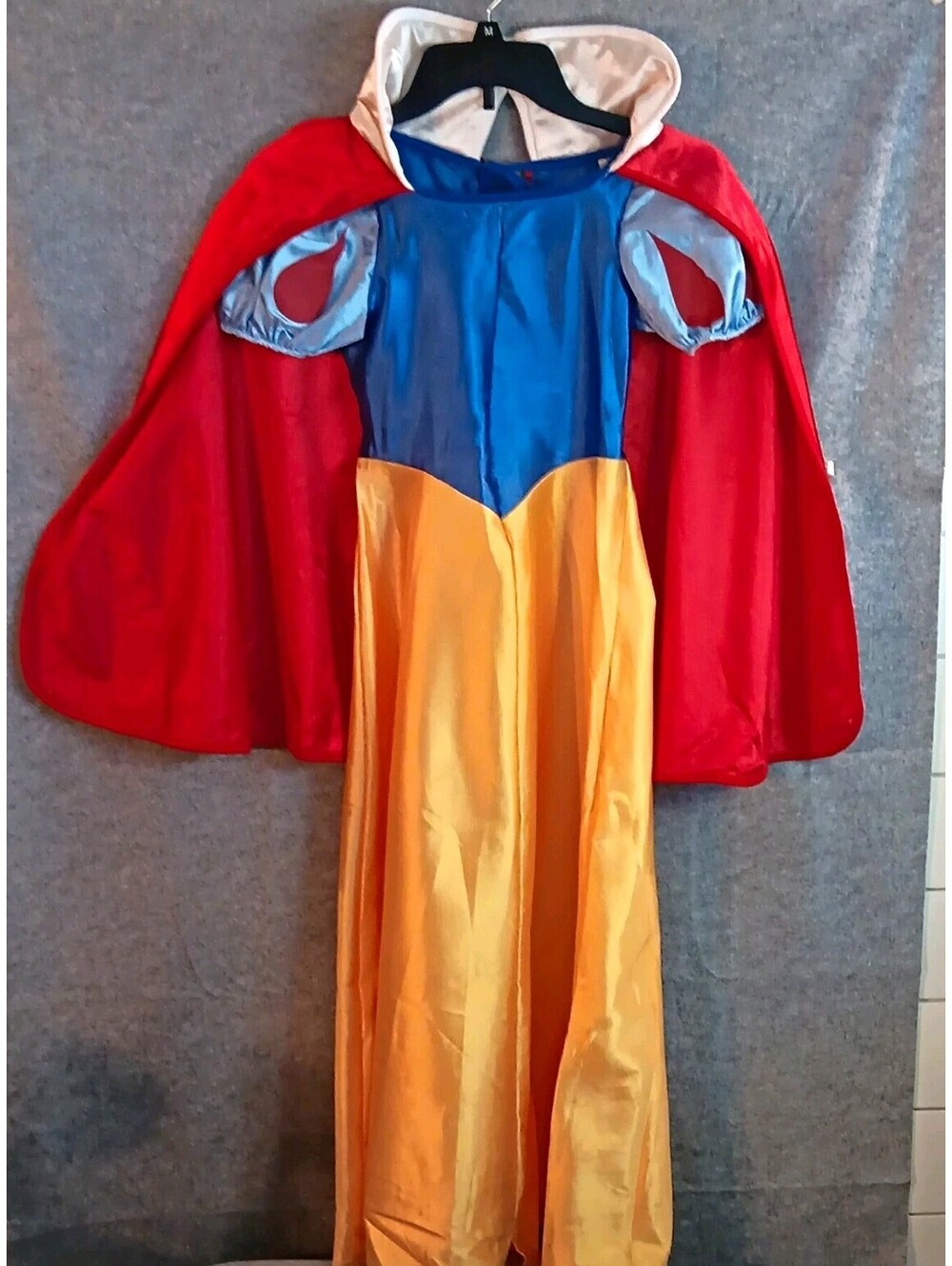 Vintage 1990s Snow White Costume Dress Girls Cape Collar Clear Flaws See Pics